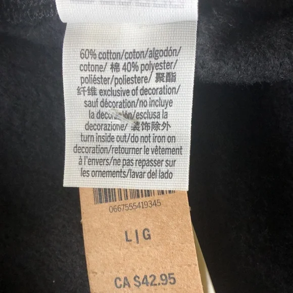 PINK Victoria’s Secret black polyester blend shorts size L - Picture 4 of 4